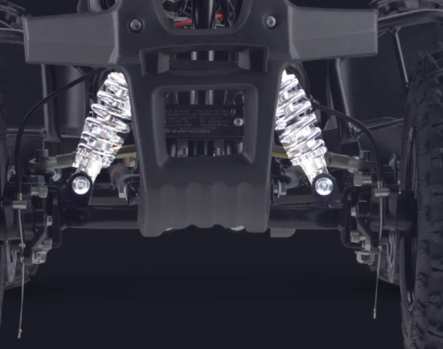 Double front disk brake system & front shock absorbers
