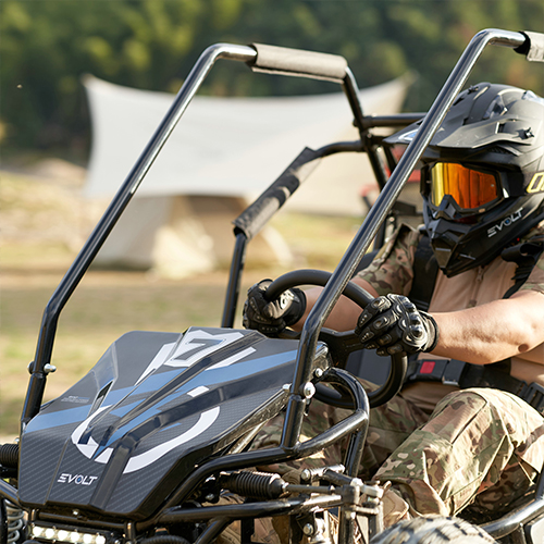 ELECTRIC GO KART DRIVING