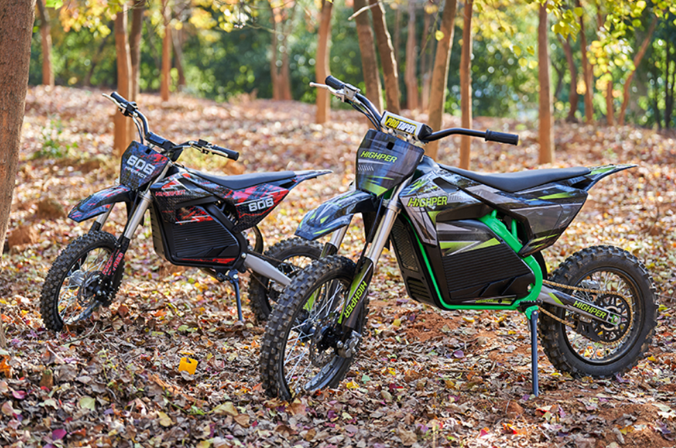 Electric Dirt Bike 5KW 72V with wheels 17″/14″ or 19″/16″